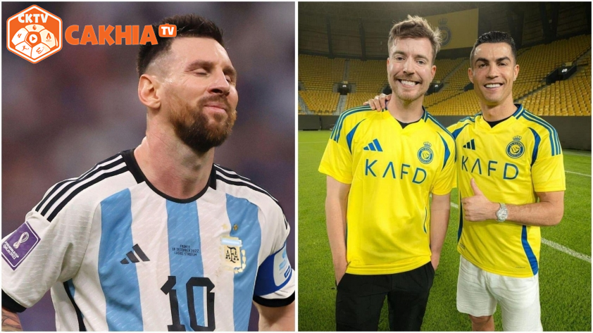 Mr Beast Thay Đổi Quan Niệm về Messi Sau Khi Xem Ronaldo Thi Đấu