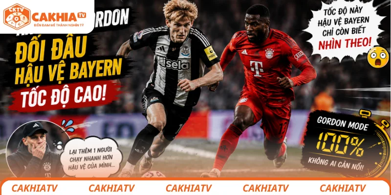 Anthony Gordon chốt thỏa thuận với Bayern 3 Gordon đối đầu hậu vệ Bayern tốc độ cao